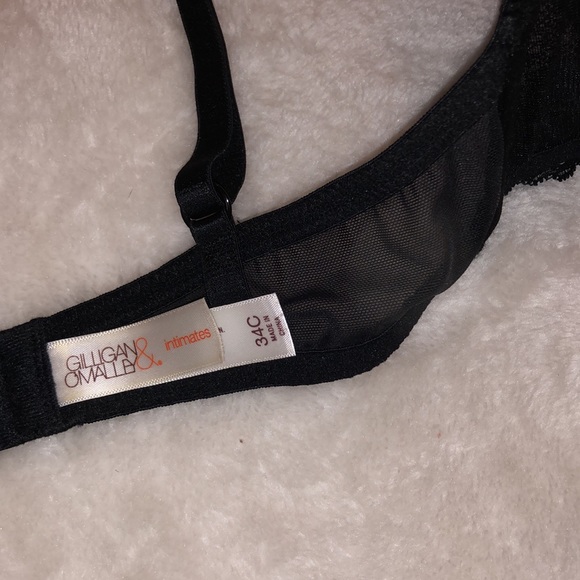 Gilligan & O’Malley Intimates Red & Black Lace Sexy Push-Up Bra - 34C - Picture 8 of 8